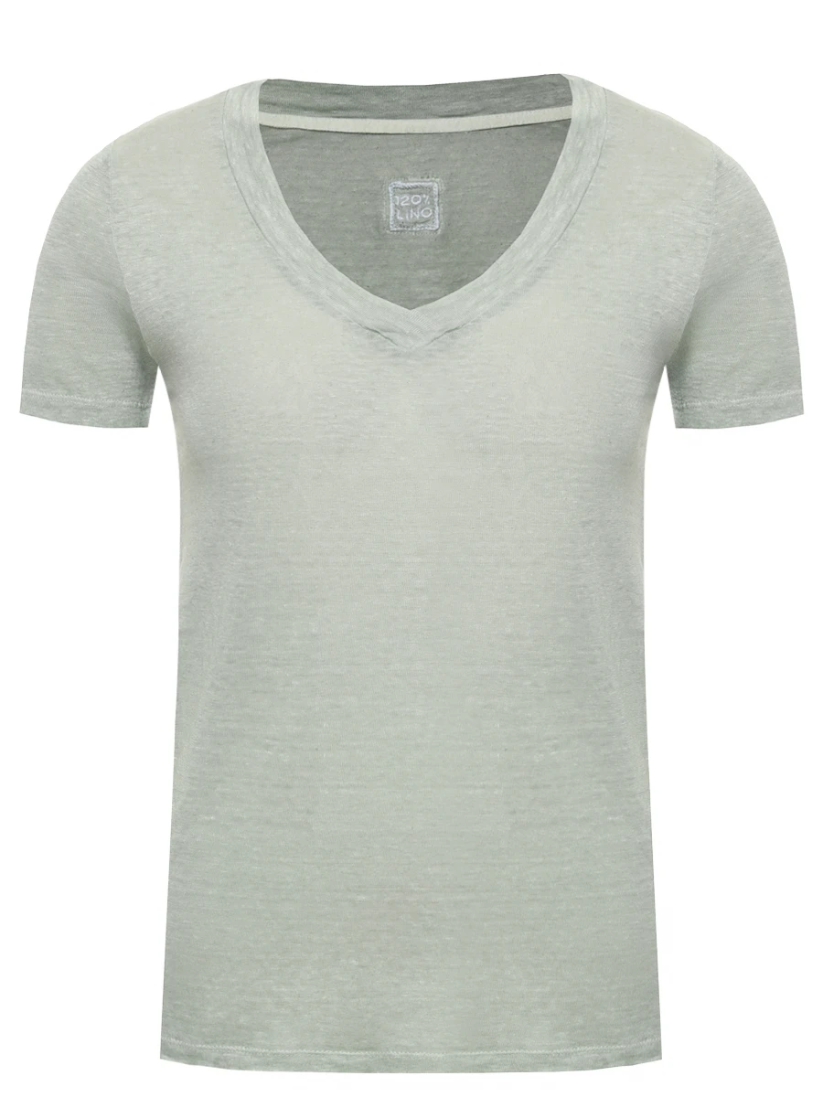 

Футболка льняная, Зеленый, 32ALIW7665/000B568