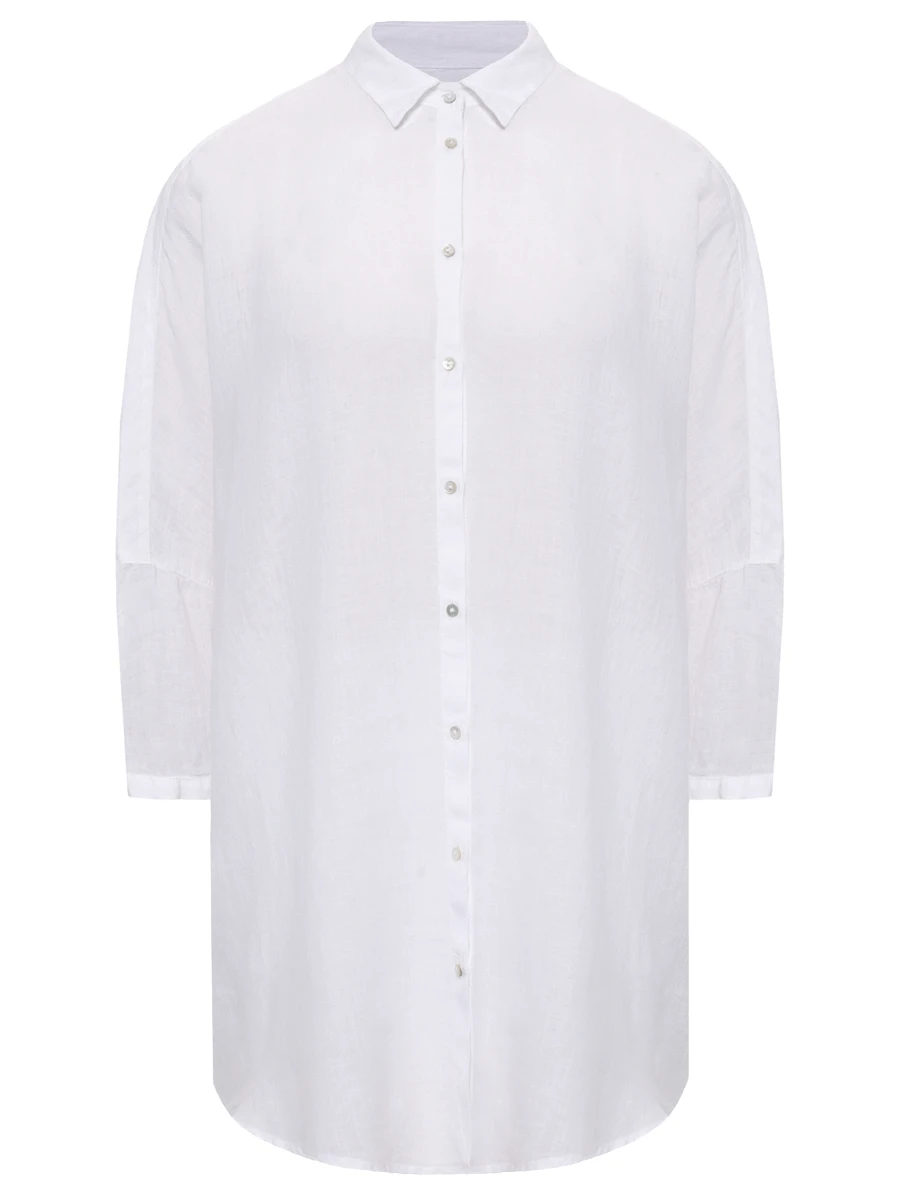 Рубашка льняная 120% LINO 32ALIW1290/000D703 Белый 