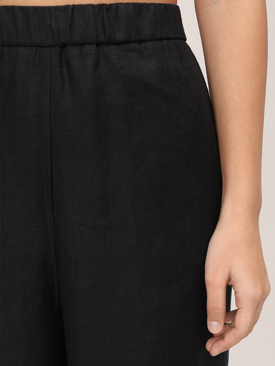 Брюки льняные ANTONELLI FIRENZE N8939 - 547 999 Черный  Фото 5