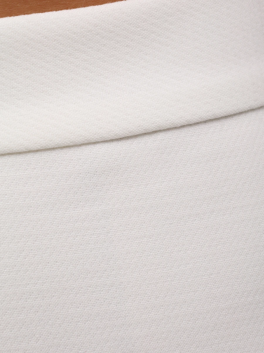 Брюки из хлопка и вискозы ROSEVILLE SS257513M/MLK Молочный Белый  Фото 7