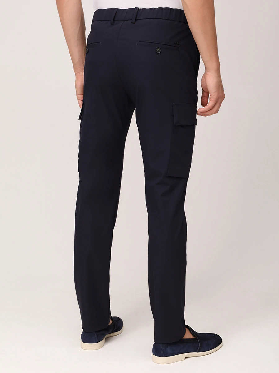 Брюки-карго однотонные PAUL & SHARK 25414075/013 Синий  Фото 3