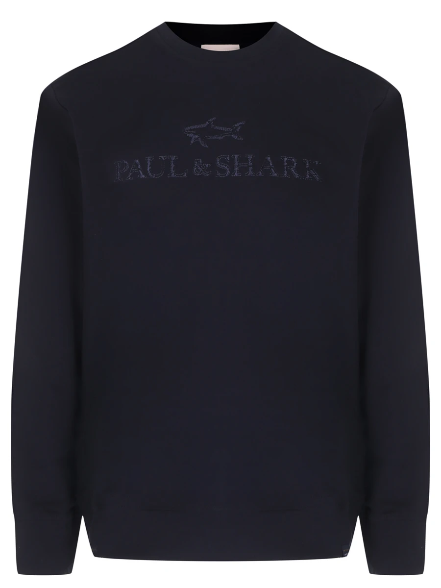Толстовка из лиоцелла и хлопка PAUL & SHARK 25411881/050 Принт 