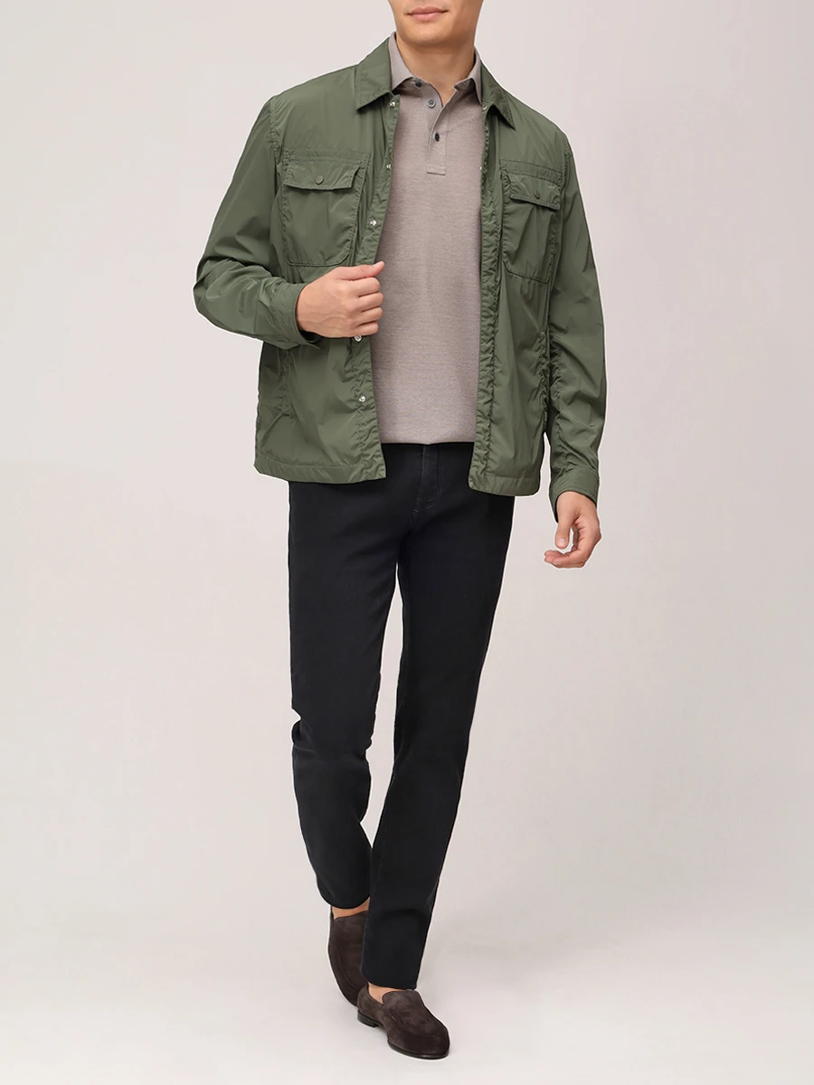 Джинсы Slim Fit хлопковые PAUL & SHARK 25414114/J11 Черный  Фото 2