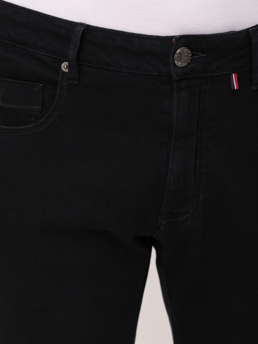 Джинсы Slim Fit хлопковые PAUL & SHARK 25414114/J11 Черный  Фото 5