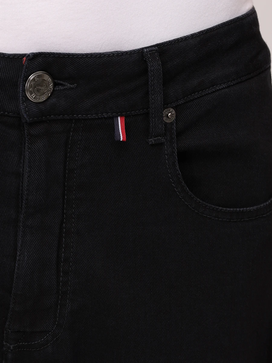 Джинсы Slim Fit хлопковые PAUL & SHARK 25414114/J11 Черный  Фото 6