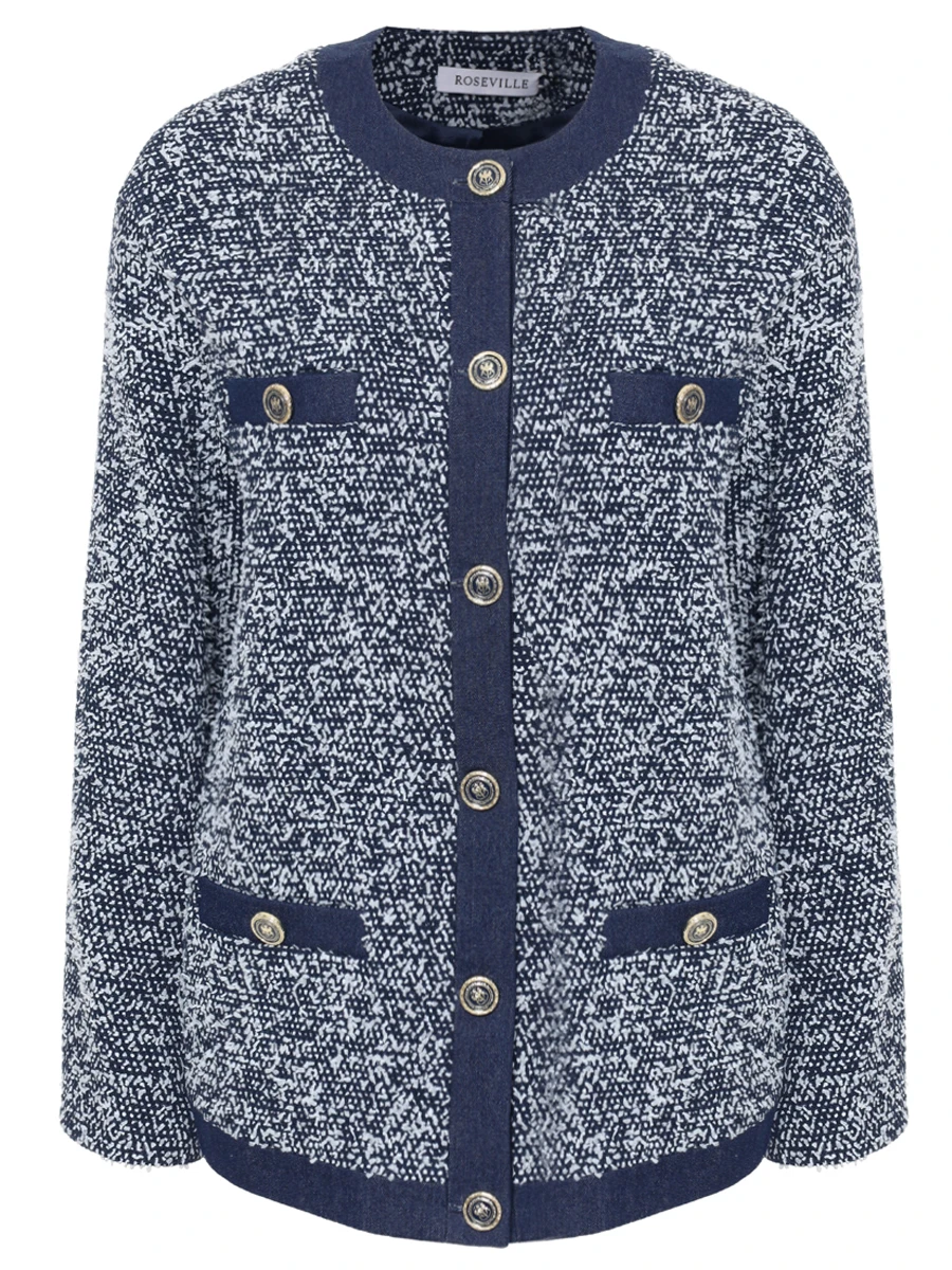 Жакет хлопковый ROSEVILLE AW254254M/NAVY Синий 