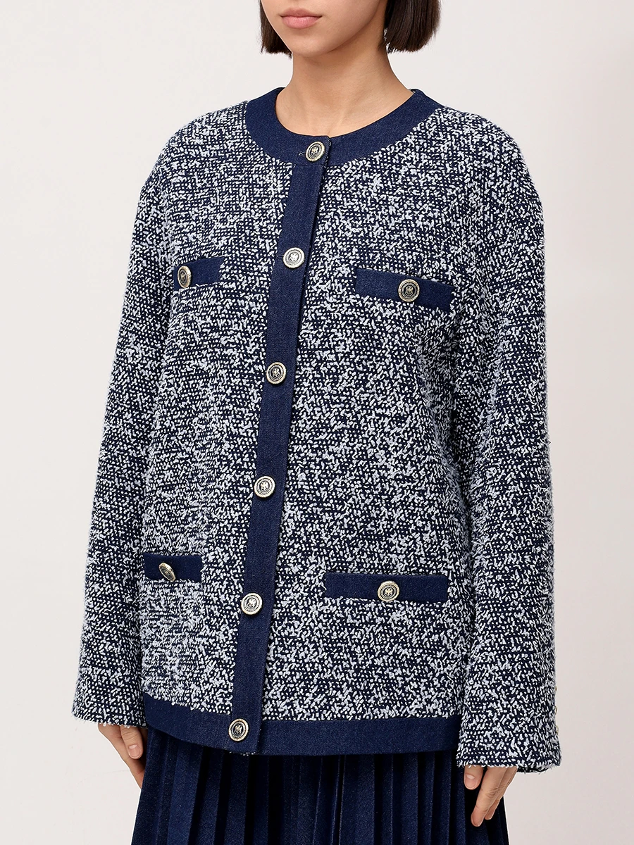 Жакет хлопковый ROSEVILLE AW254254M/NAVY Синий  Фото 4