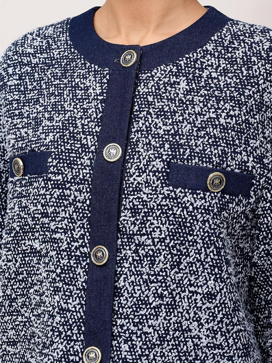 Жакет хлопковый ROSEVILLE AW254254M/NAVY Синий  Фото 5