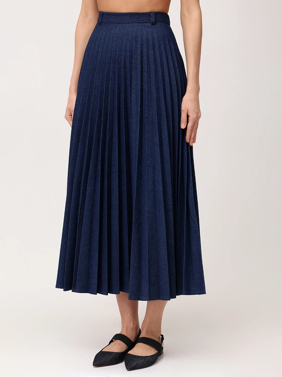 Юбка плиссированная ROSEVILLE AW256154M/NAVY Синий  Фото 5