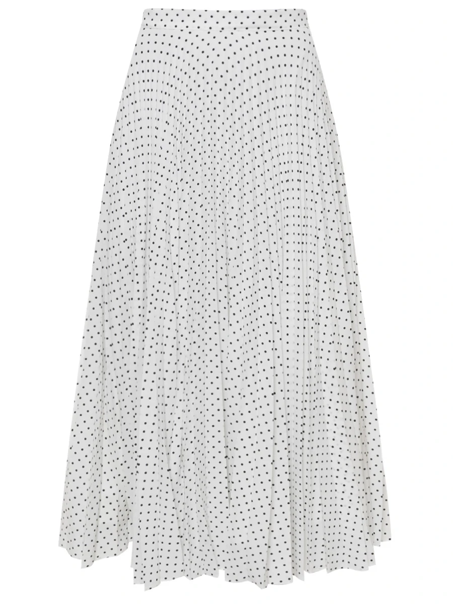 

Юбка плиссированная, Белый, SS250622P/BLPD Горох