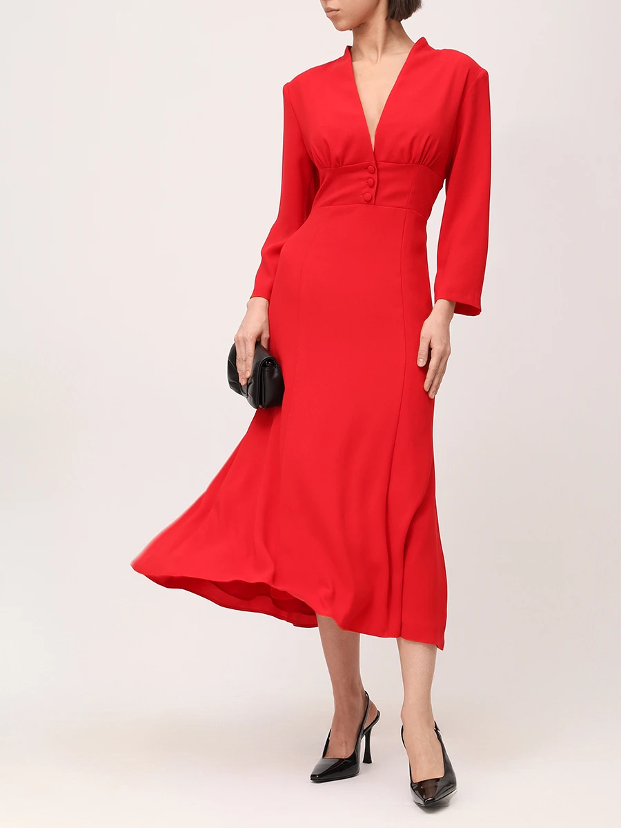 Платье из вискозы ROSEVILLE AW253625M/RED Красный  Фото 2