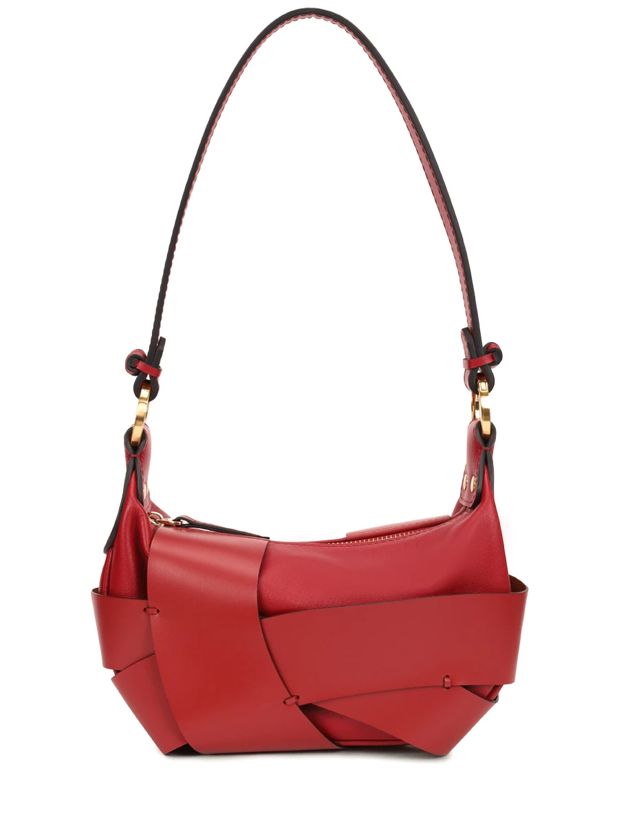 Сумка кожаная Vale MISA BAGS Вале Бордовый 