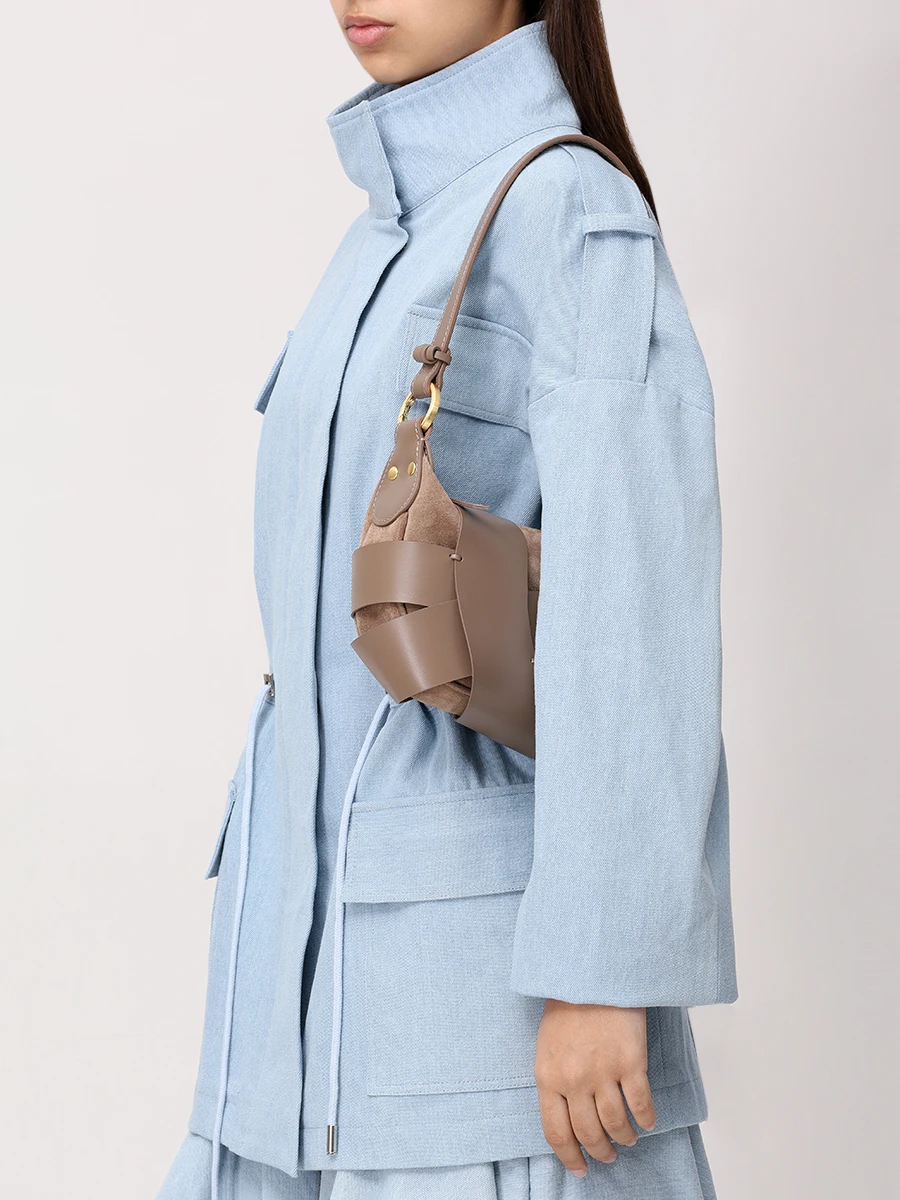 Сумка кожаная Vale MISA BAGS Вале Бежевый  Фото 3