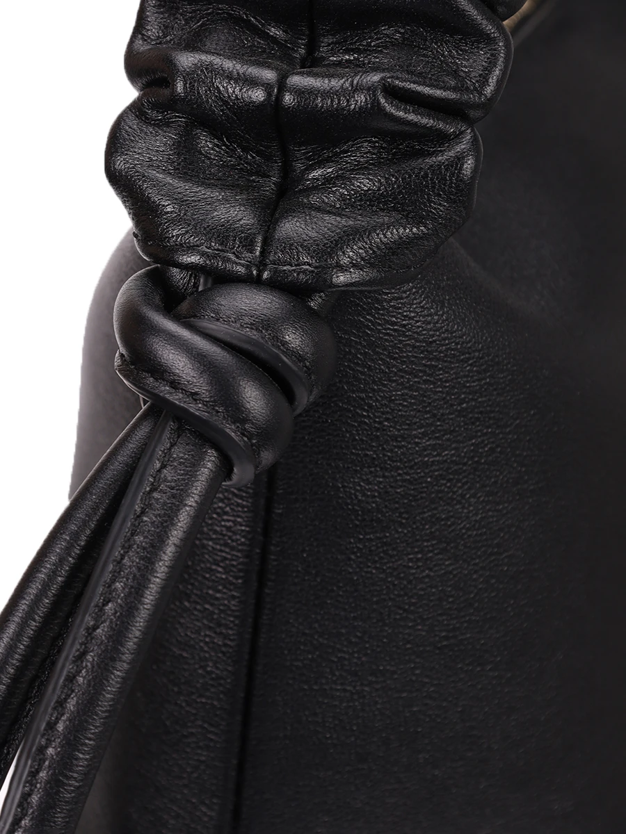 Сумка кожаная Banana MISA BAGS Банана Мини Черный  Фото 6