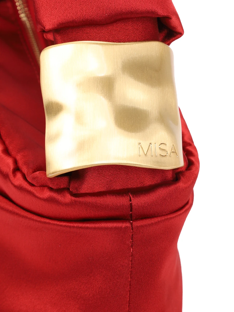 Сумка текстильная MISA BAGS Упс красный шелк Красный  Фото 6