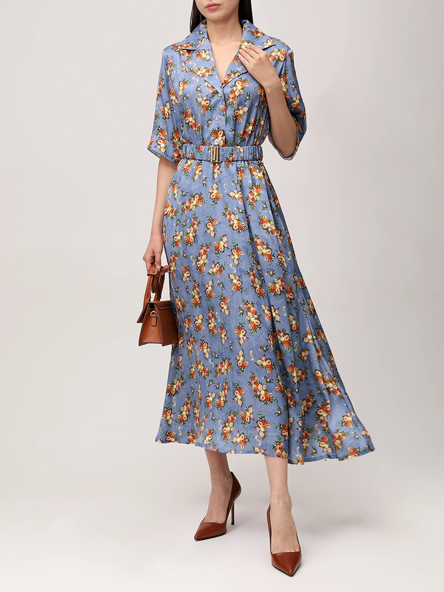 Платье из вискозы SO BEAUTIFUL & WILD 888999025124 Цветочный принт  Фото 3