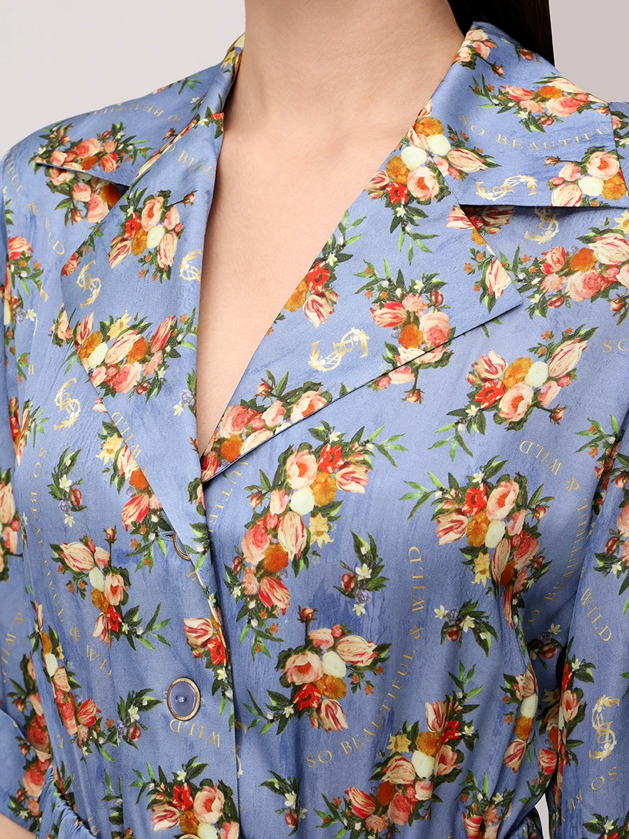 Платье из вискозы SO BEAUTIFUL & WILD 888999025124 Цветочный принт  Фото 6