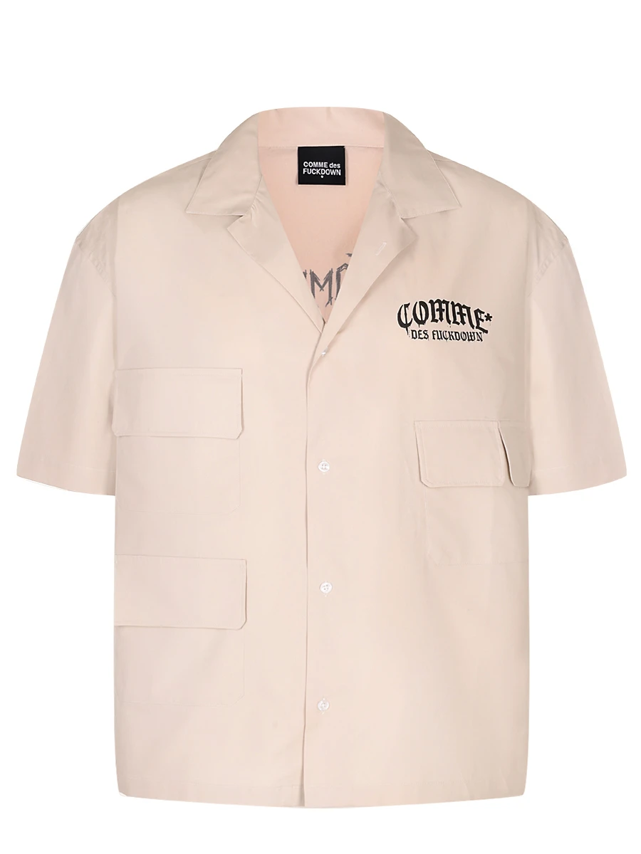 Рубашка хлопковая COMME DES FUCKDOWN CFABM01548 SAFARI Коричневый 