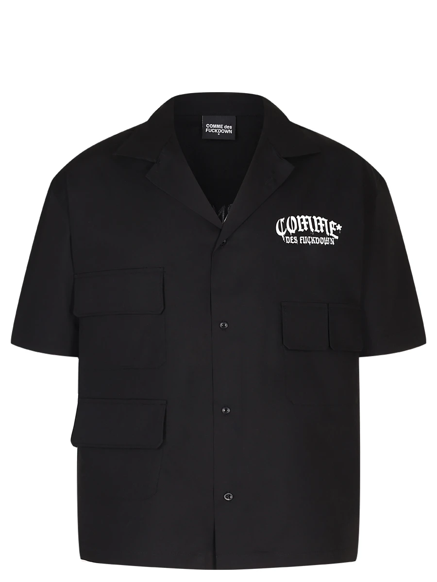 Рубашка хлопковая COMME DES FUCKDOWN CFABM01548 NERO Черный 