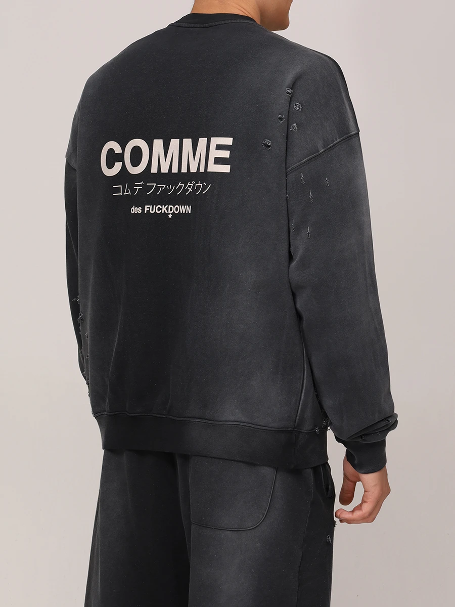 Толстовка хлопковая COMME DES FUCKDOWN CFABM01531 NERO Черный  Фото 3