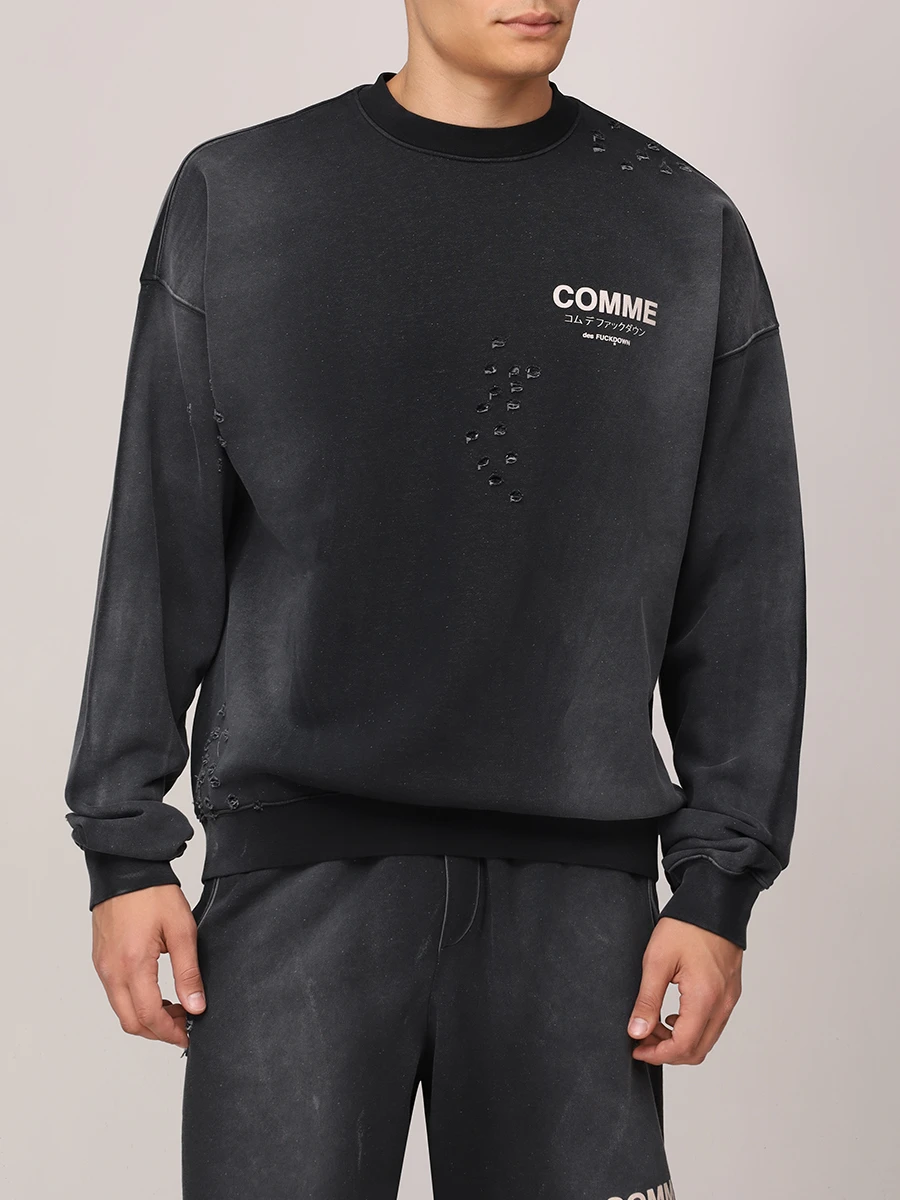 Толстовка хлопковая COMME DES FUCKDOWN CFABM01531 NERO Черный  Фото 4