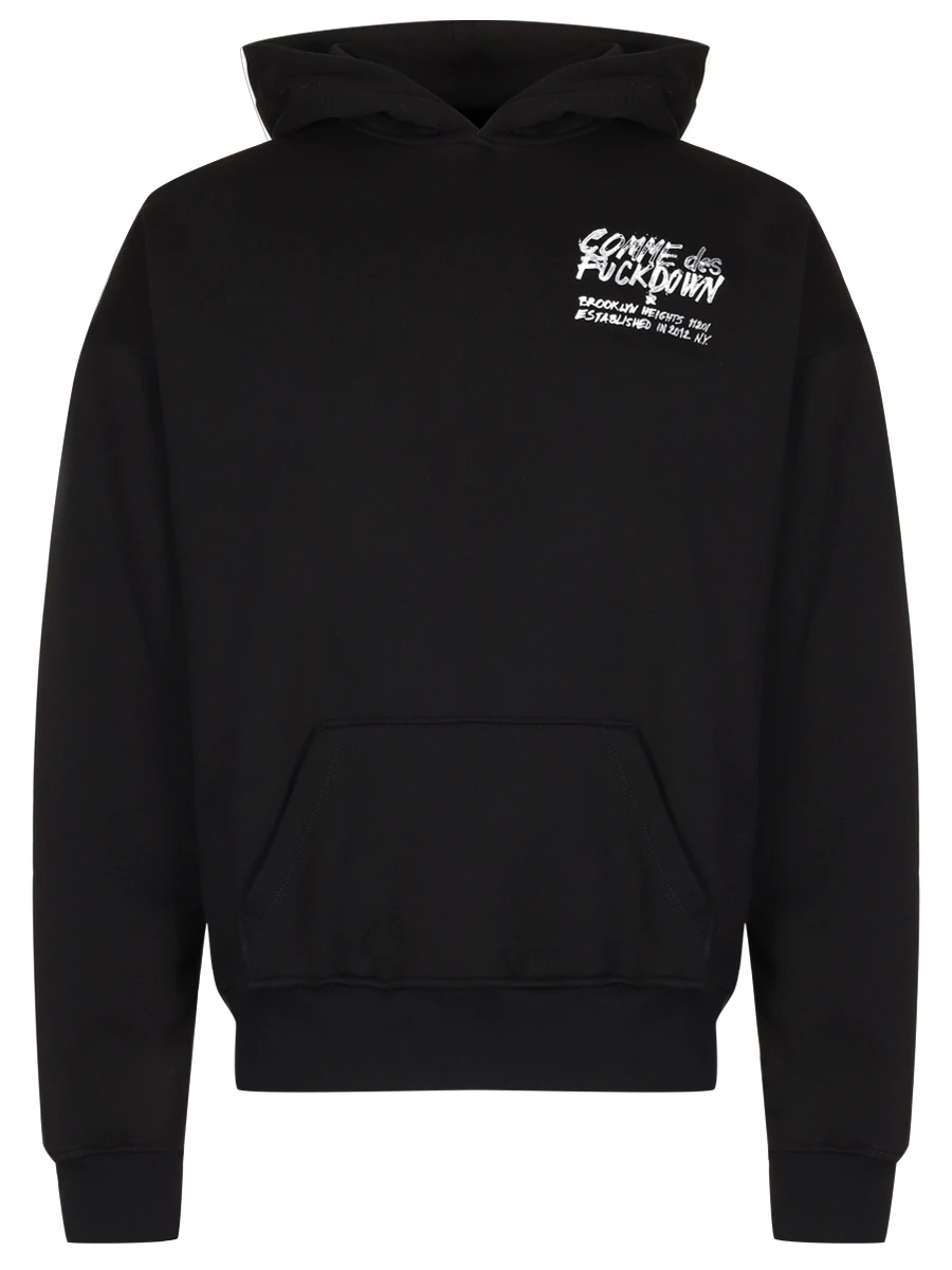 Худи хлопковое COMME DES FUCKDOWN CFABM01520 NERO Черный 