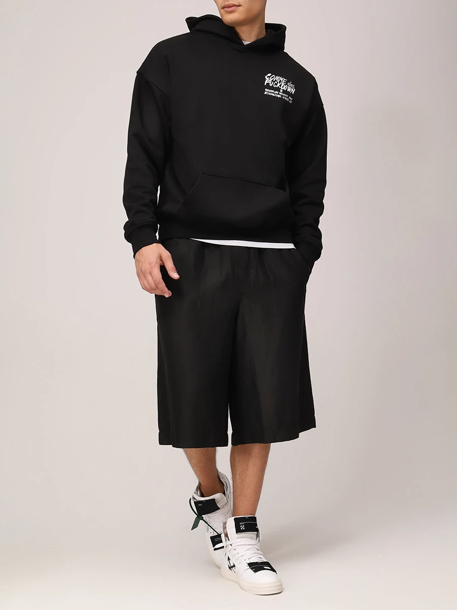Худи хлопковое COMME DES FUCKDOWN CFABM01520 NERO Черный  Фото 2