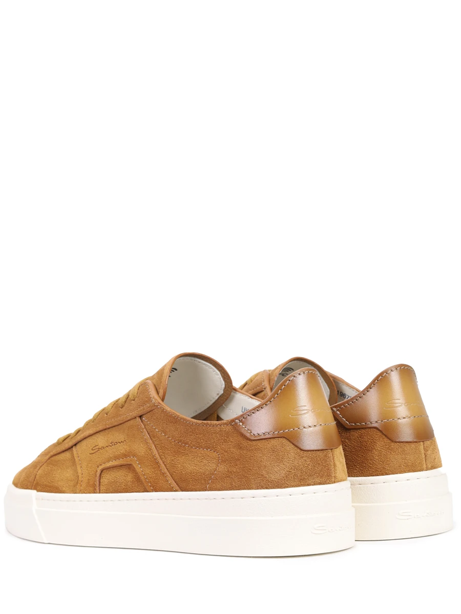 Кеды замшевые SANTONI MBGG21967PNNCEATC50 Коричневый  Фото 4