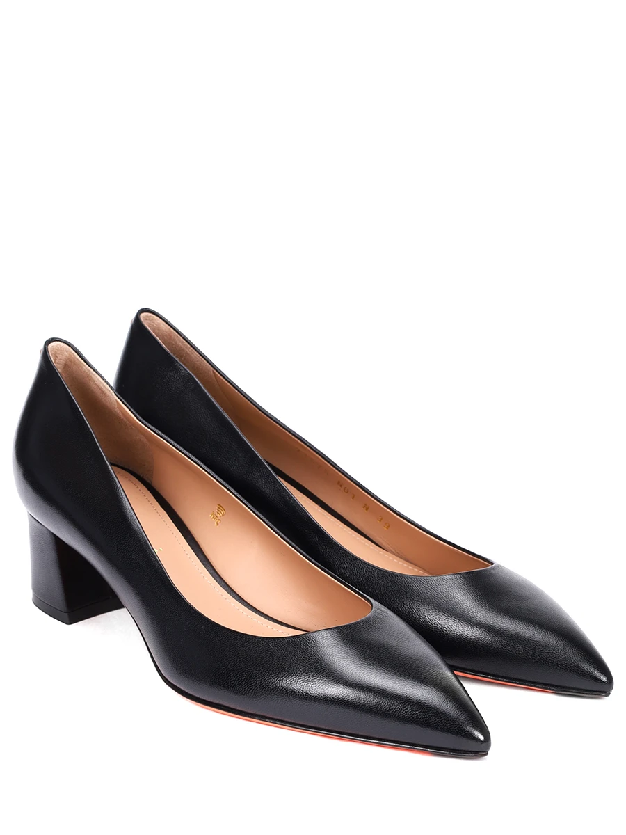 Туфли кожаные SANTONI WDZG71575HA2NSZAN01 Черный  Фото 2