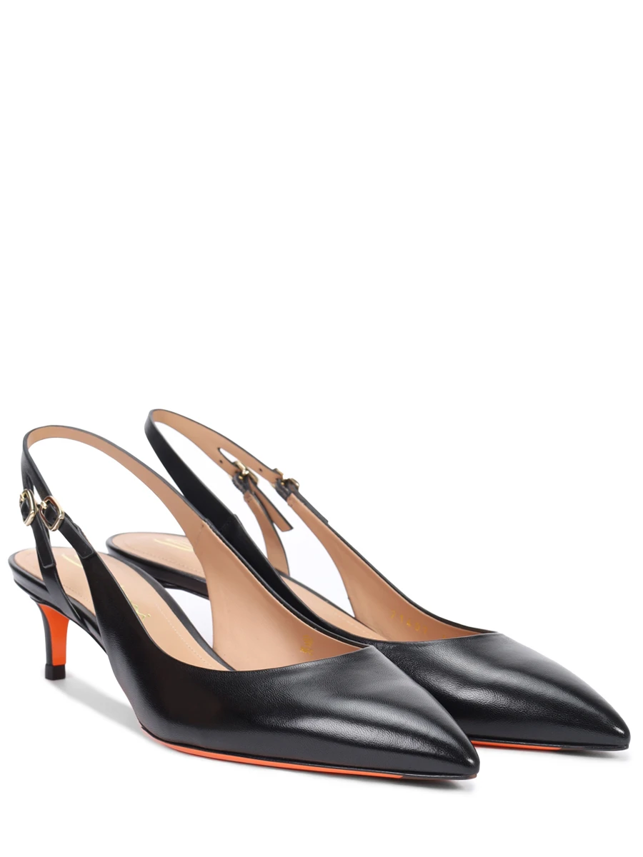 Туфли кожаные SANTONI WDLG71407HA2NSZAN01 Черный  Фото 2