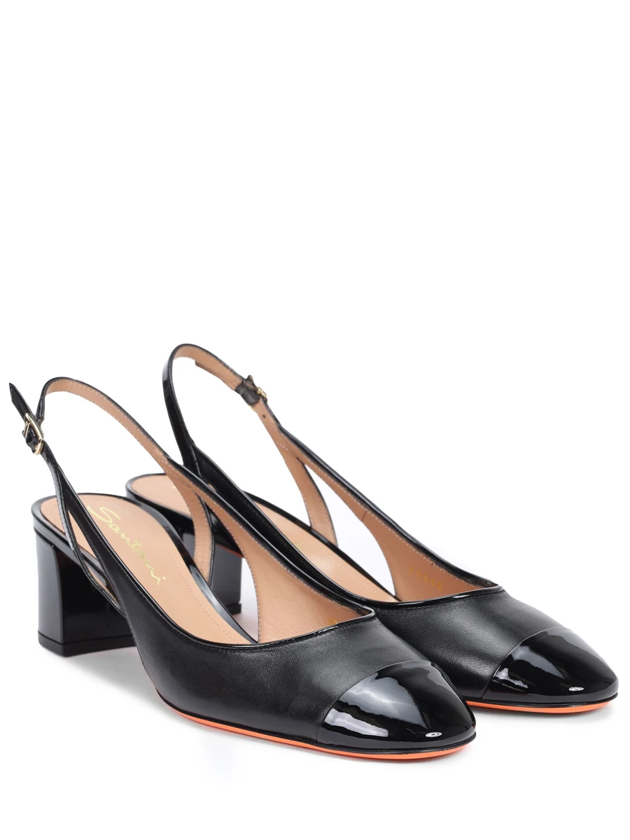 Туфли кожаные SANTONI WDNG71546HA2NOGON01 Черный  Фото 2