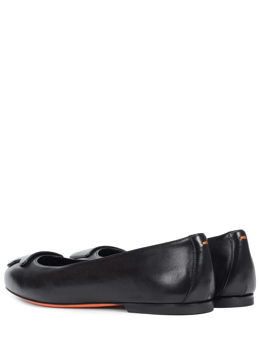 Балетки кожаные SANTONI WAAG71441KA1TSZAN01 Черный  Фото 4