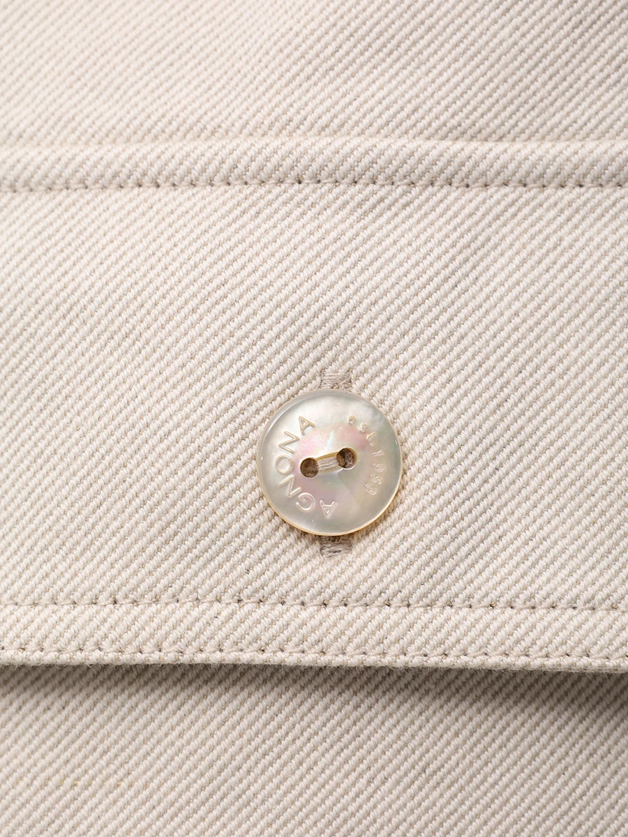 Жилет джинсовый AGNONA TF0907-Y-U2115 N50 Бежевый  Фото 6