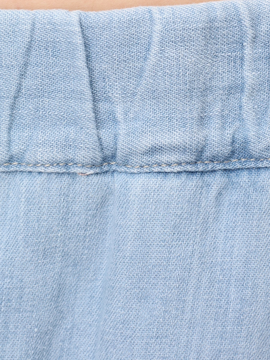 Брюки из хлопка и льна LORENA ANTONIAZZI E2539PA80O/9651 501 Голубой  Фото 6