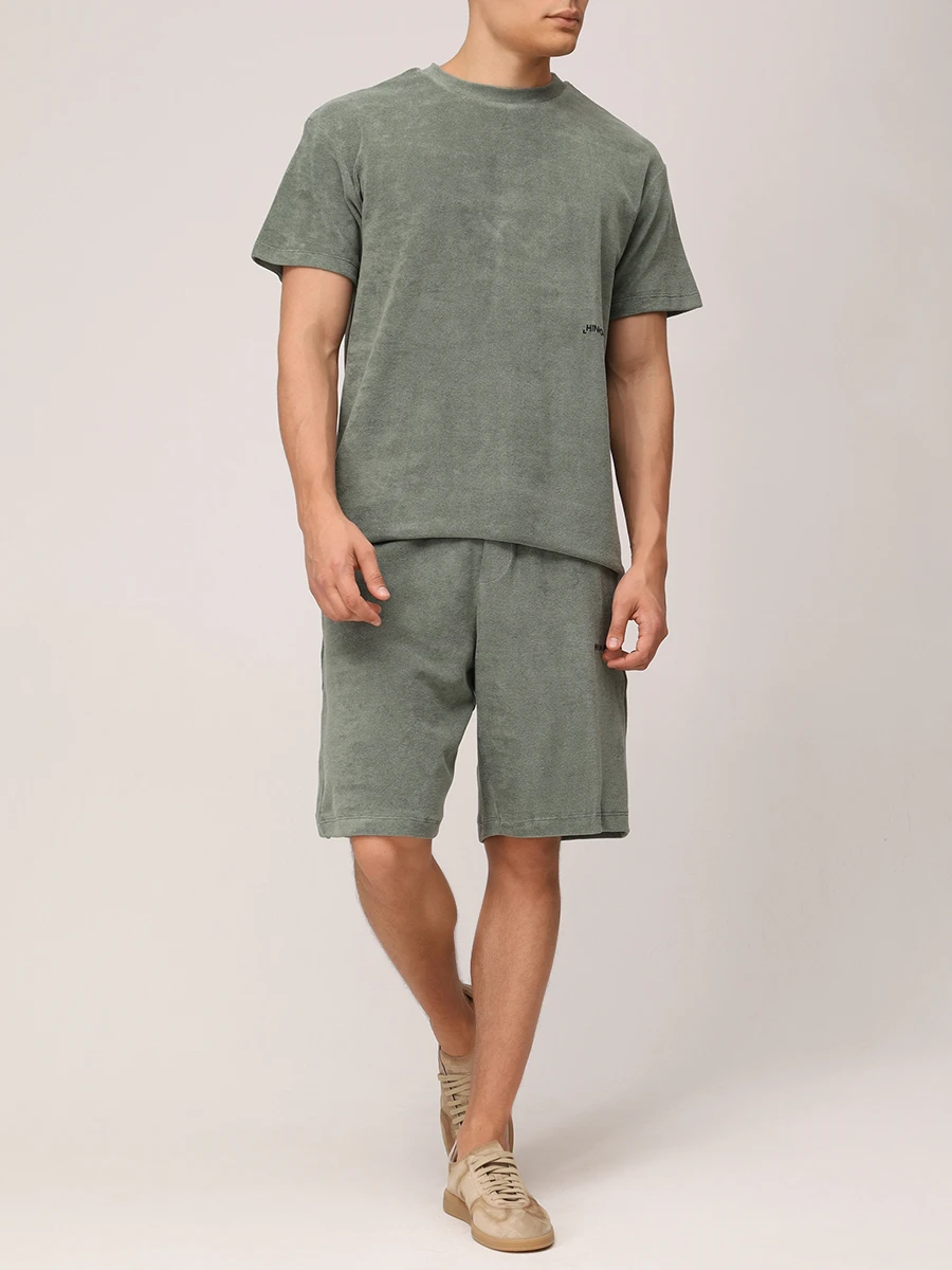 Шорты хлопковые HINNOMINATE HMABM01342 MUSCHIO Хаки  Фото 2