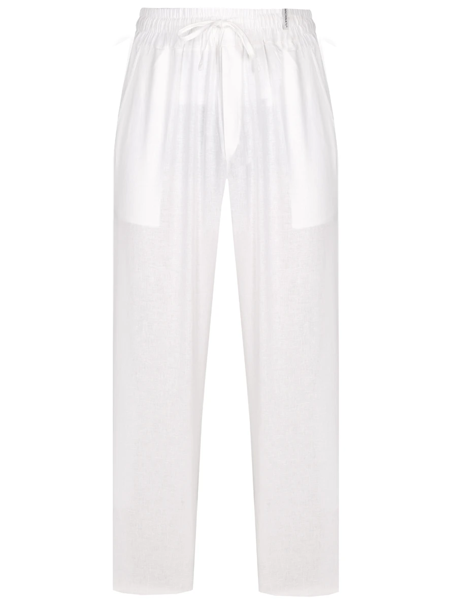 

Брюки изо льна и вискозы, Белый, HMABM01349 BIANCO