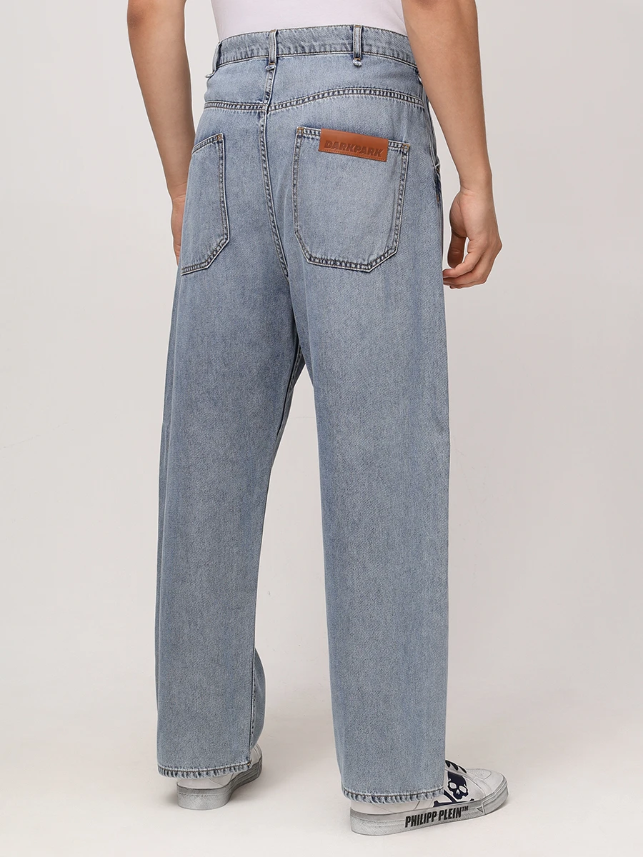 Джинсы Regular Fit из хлопка и лиоцелла DARKPARK MTR39 TBL01W021 Синий  Фото 3