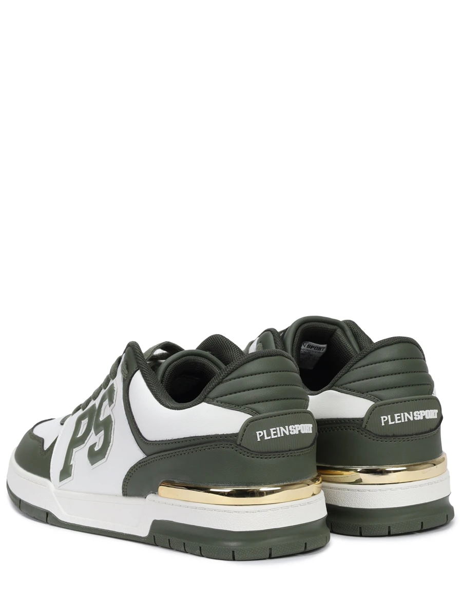 Кеды из экокожи PLEIN SPORT USC0737/65 Хаки  Фото 4