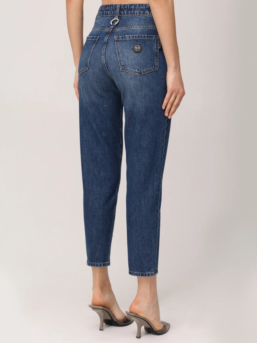 Джинсы хлопковые PHILIPP PLEIN WDT2746/08HS Деним  Фото 3