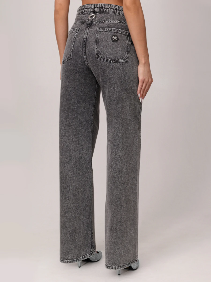 Джинсы хлопковые PHILIPP PLEIN WDT2747/01IS Серый  Фото 3