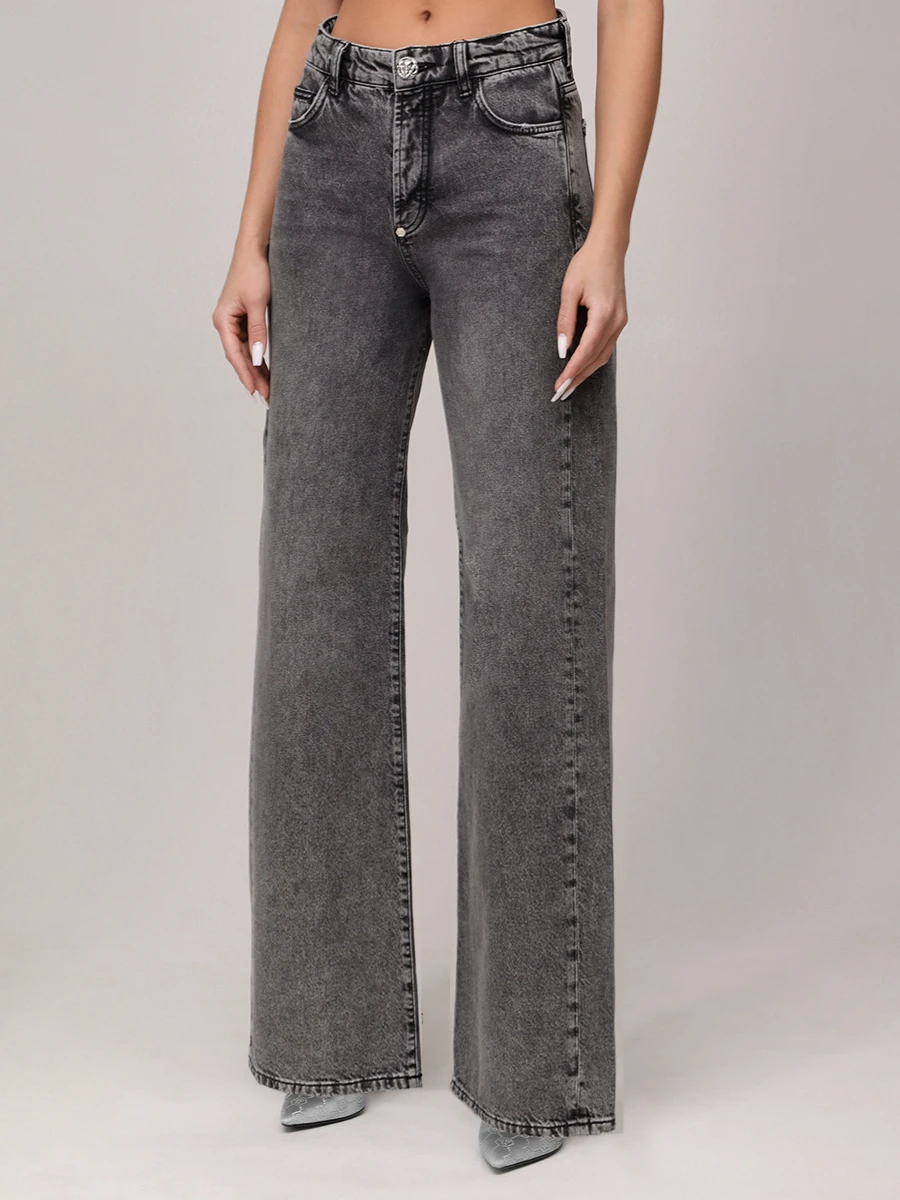 Джинсы хлопковые PHILIPP PLEIN WDT2747/01IS Серый  Фото 4