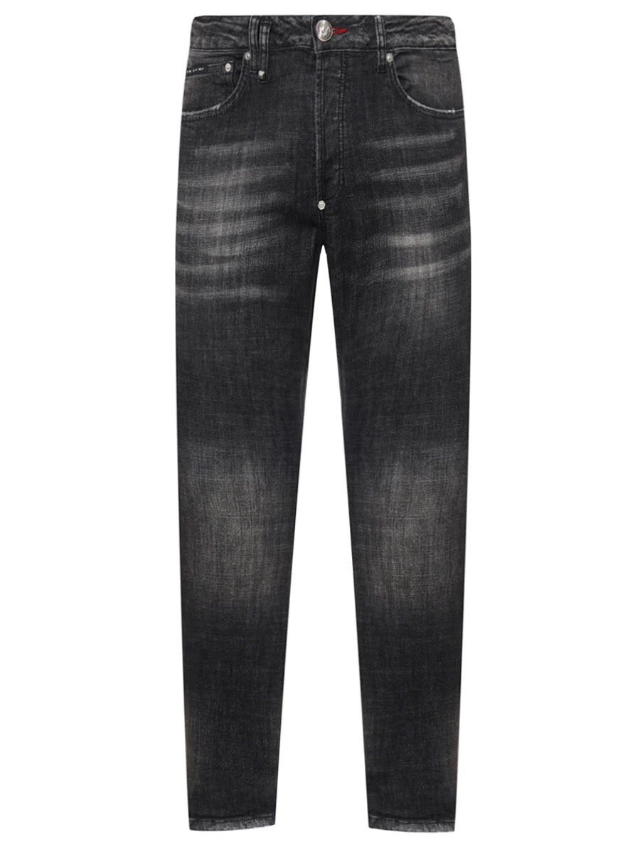 Джинсы Slim Fit хлопковые PHILIPP PLEIN MDT4016/02RX Серый 
