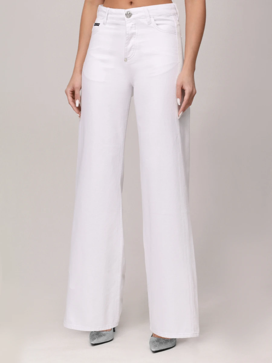 Джинсы хлопковые PHILIPP PLEIN WDT2747/01SO Белый  Фото 4