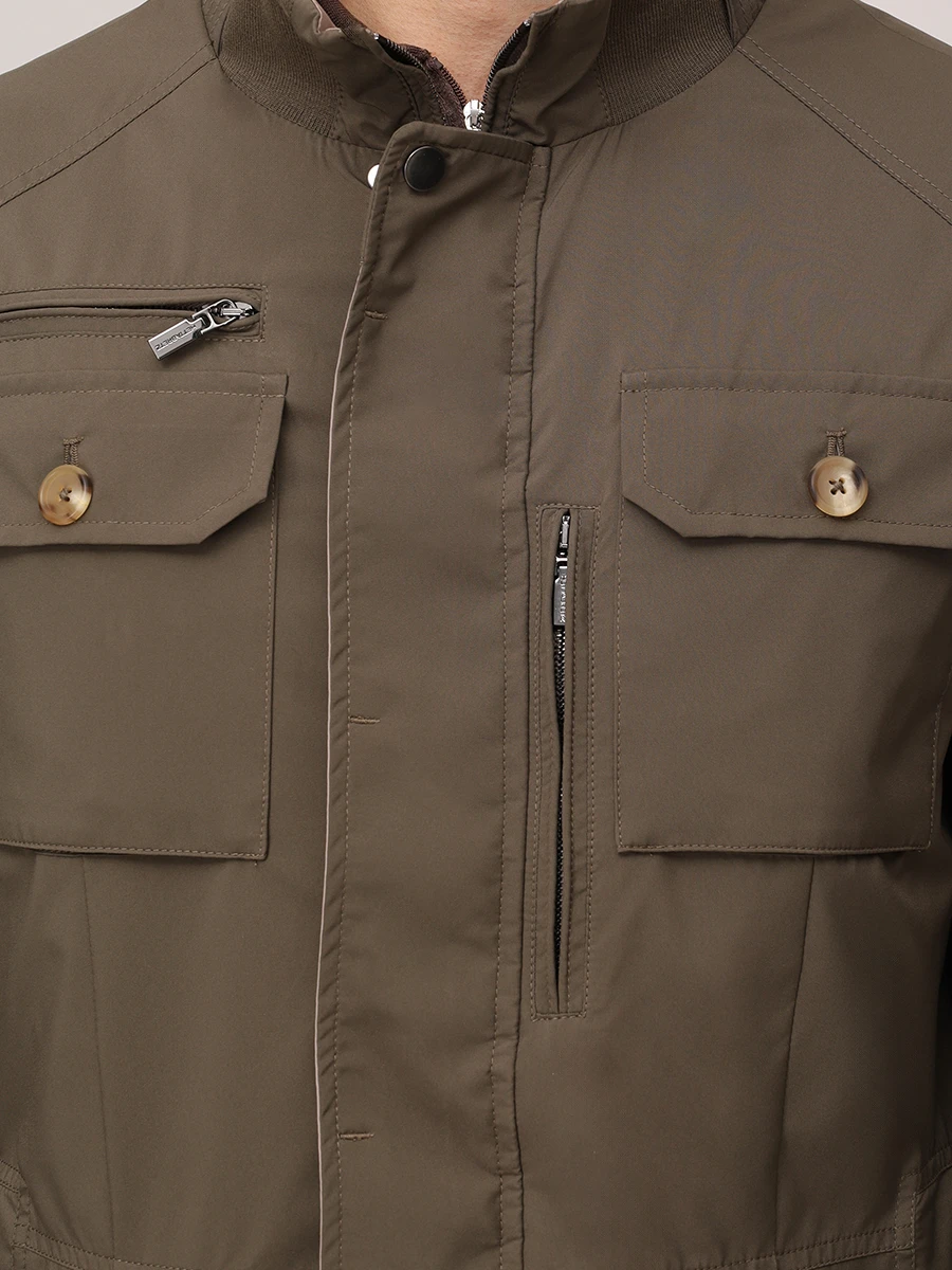 Куртка однотонная HETTABRETZ 251HRT7200 Z0036 1636 Зеленый  Фото 5