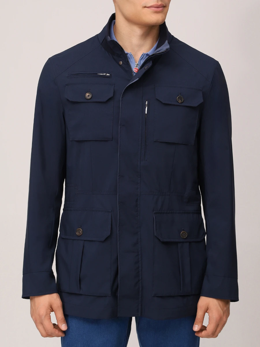 Куртка однотонная HETTABRETZ 251HRT7200 Z0036 1409 Синий  Фото 4