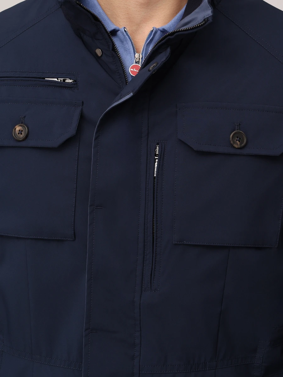 Куртка однотонная HETTABRETZ 251HRT7200 Z0036 1409 Синий  Фото 5