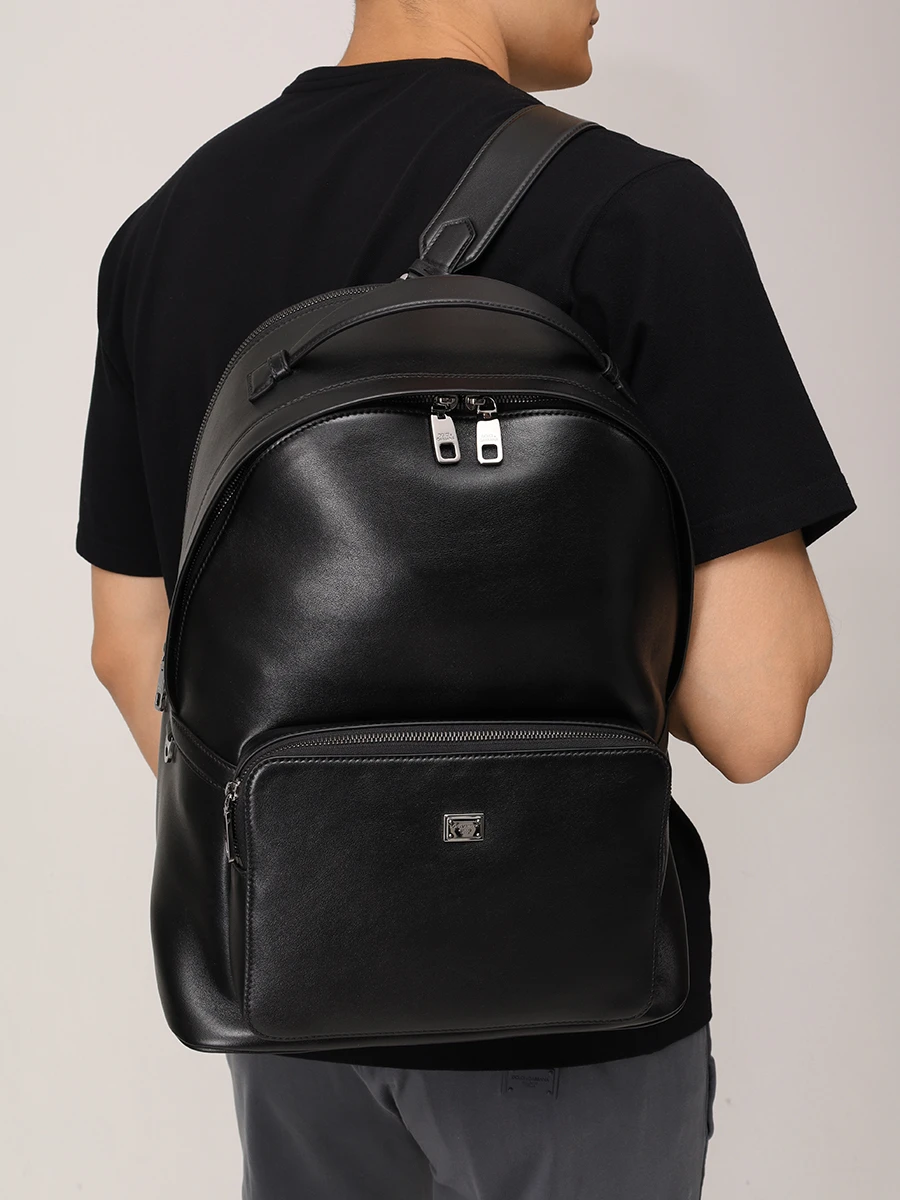 Рюкзак кожаный Roma DOLCE & GABBANA BM2385AV956 80999 Черный  Фото 3