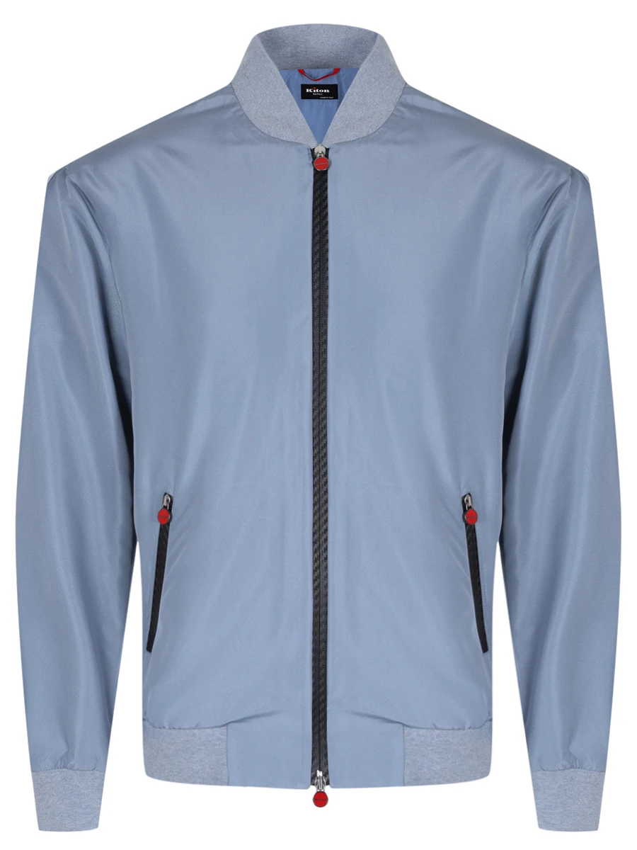 Бомбер однотонный KITON UBLMSEAK0750F70000 Серый 