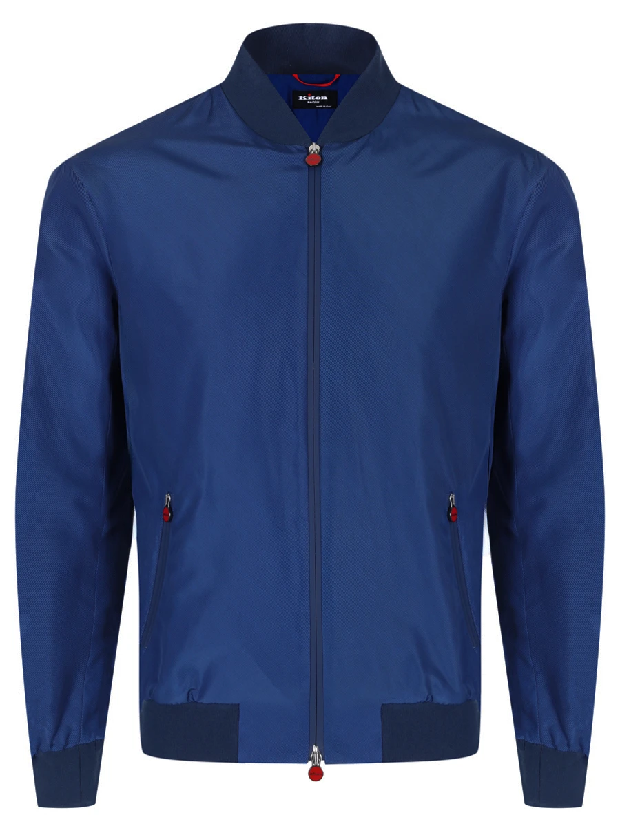 Бомбер однотонный KITON UBLMSEAK0750F67000 Синий 