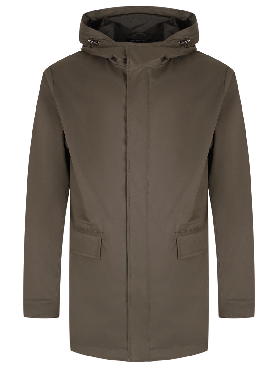Куртка однотонная KITON UW2068V0832F02001 Зеленый 
